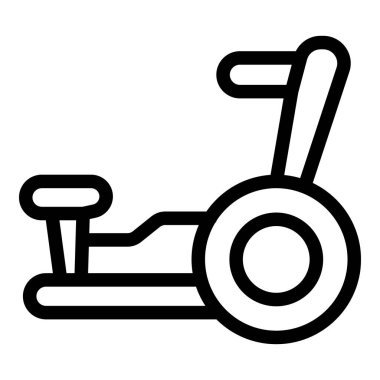 Fitness sembolü, aktif bir yaşam tarzını kapalı alanda bisiklet sürerek teşvik etmek.