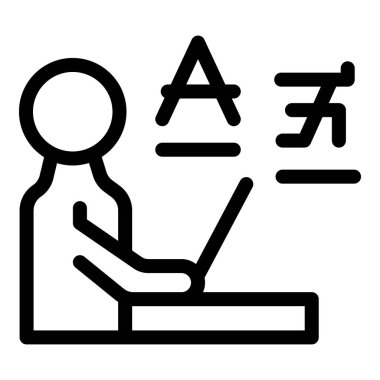 Çevirmen bir belgeyi bir dilden diğerine çevirmek için bir dizüstü bilgisayar kullanarak bir çeviri projesi üzerinde çalışıyor.