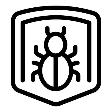 Kalkan bir sistemi bir böcek tehdidinden koruyor.