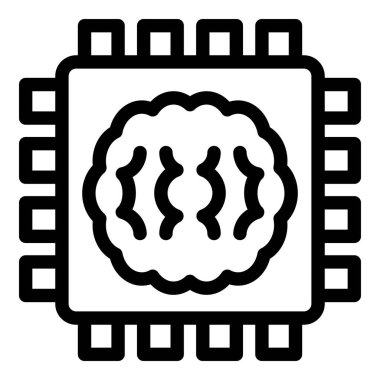 Mikroçip işlemcisi yapay zekayı ve makine öğrenimini temsil ediyor