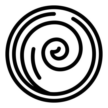 Yuvarlak spiral şekil dönüyor, girdap etkisi yaratıyor