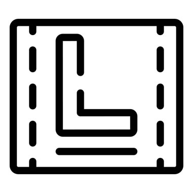 Park alanı simgesi park yerindeki bir araba için uygun bir park yerini temsil ediyor