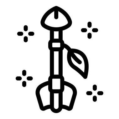 Yeşil enerjiyi sembolize eden yaprakla süslenmiş bir roketin kalkış simgesi.