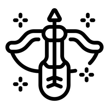 Aşk tanrısı insanları aşık etmek için ok ve yayla nişan alıyor.