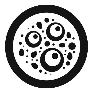 Soyut siyah-beyaz yuvarlak şekilli daireler bir model oluşturuyor. Basit ama göz alıcı bir tasarım gerektiren her proje için mükemmel.