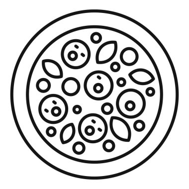 Eritilmiş mozarella peynirli leziz İtalyan pizzası ve ahşap bir tahtanın üzerinde servis edilen bir sürü malzeme.