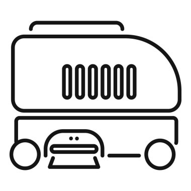 Yuvarlak şekilli temizlik ekipmanları şehrin hijyenini sağlıyor.