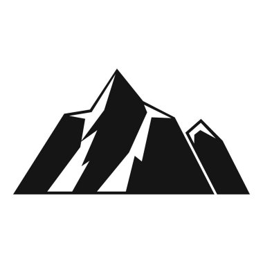 Güzel bir manzara oluşturan bir dağ silsilesinin siyah beyaz çizimi