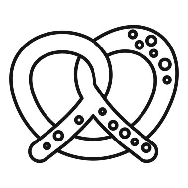 Taze pişmiş tuzlu kraker. Geleneksel Alman atıştırmalığı.