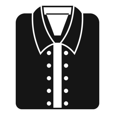 Bu basit siyah beyaz simge bir tişörtü temsil ediyor. Kıyafet, moda ve tarzla ilgili projeler için mükemmel.