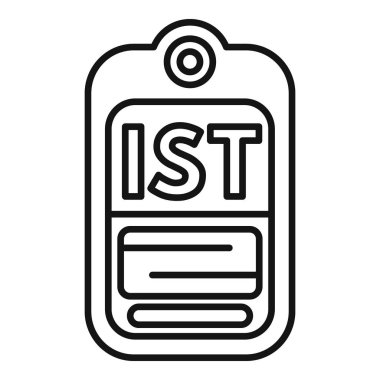 Askeri rütbe amblemi. Web ve mobil tasarım için Başçavuş rütbe simgesi ana hatlarını gösteriyor.