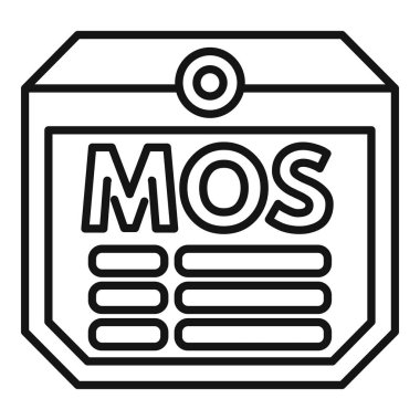 Askeri mesleki uzmanlık ölçeğinde iş uygunluğunu belirlemek için kullanılan satır sanatı simgesi