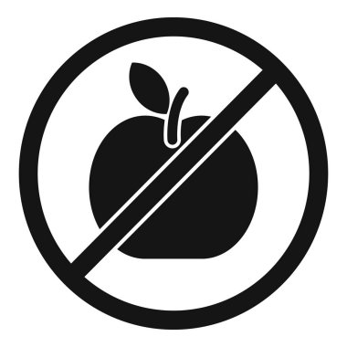 Yasak meyve, sağlıklı beslenme ve beslenme sınırlamalarını temsil eden basit ama etkili bir imaj.