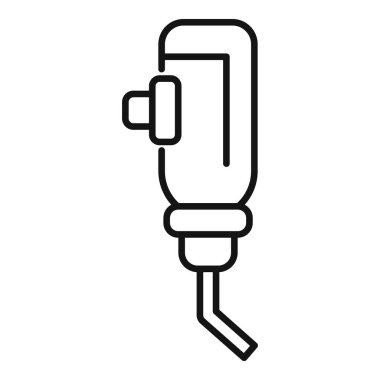 Köpek suyu şişesinin basit çizimi, hayvan bakımı ve hidrasyonla ilgili projeler için ideal.