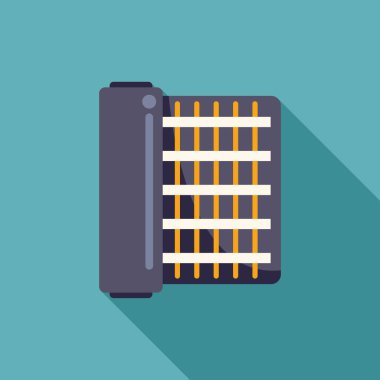 Elektrikli ısıtıcı bir odayı ısıtıyor, soğuk mevsimde sıcaklık ve konfor sağlıyor.