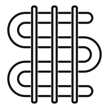 Sıcak su boruları olan yeraltı ısıtma sistemi evde rahat sıcaklık sağlıyor.