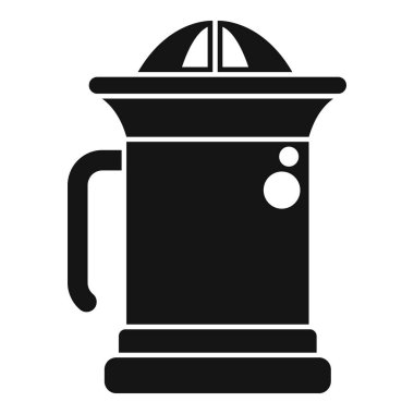 Taze meyve suyu özümseyen manuel narenciye silueti.