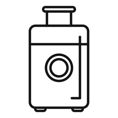 Seyahat çantasının basit bir simgesi, turizm, tatil ve seyahat için valiz taşıma