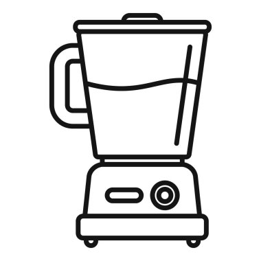 Smoothie yapan bir mikserin ana simgesi, sağlıklı bir yaşam tarzını temsil etmek için ideal.