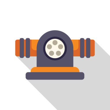 Kadim top beyaz arka planda uzun gölgeli bir top atışı