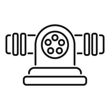 Elektrikli araba şarj istasyonunun basit siyah beyaz simgesi, sürdürülebilir ulaşım ve yeşil enerji çözümlerini temsil etmek için mükemmel