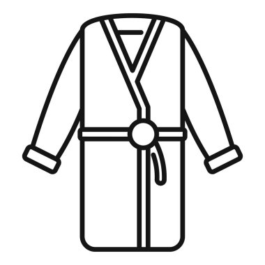 Bornoz çizimi, sabahları hazırlanmak ya da evde dinlenmek için mükemmel.