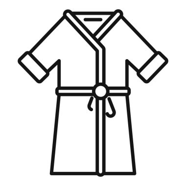 Bu temiz bornoz ikonu oteller, kaplıcalar ve konukseverlikle ilgili internet siteleri ve uygulamalar için mükemmeldir.