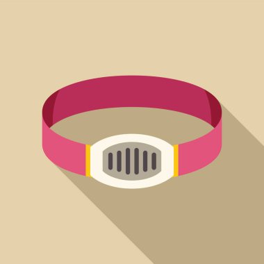 İlerleme çubukları olan pembe fitness takip bilekliği bej arka planda günlük hedefleri gösteriyor