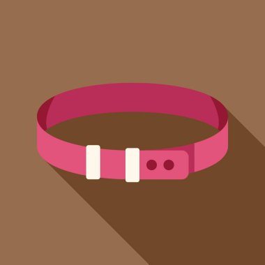 Pembe kemer, toka takılı. Moda aksesuarlarını gösteriyor.