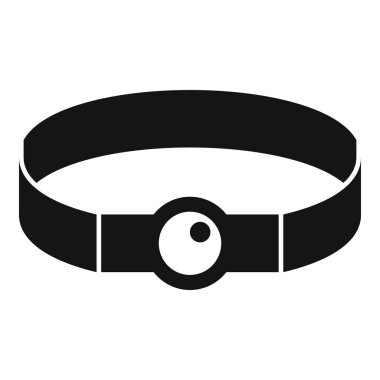 Esnek bir far fenerinin siyah siluet simgesi, karanlıkta ışık saçıyor.