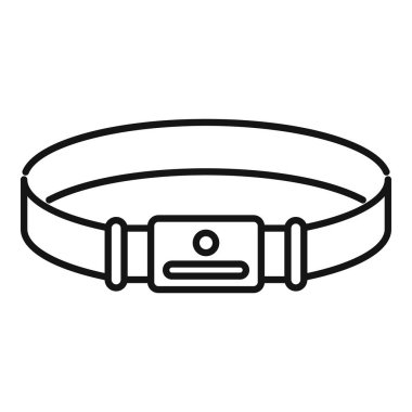 Giysileri bağlamak için gelecek teknolojisini gösteren akıllı kemer tokası