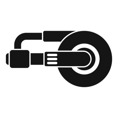 Elektrik kablosu olan elektrikli araba tekerleği motoru elektriğe bağlanıyor