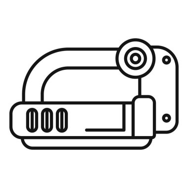 Belgeleri bağlamak için kullanılan zımba makinesinin satır resim simgesi