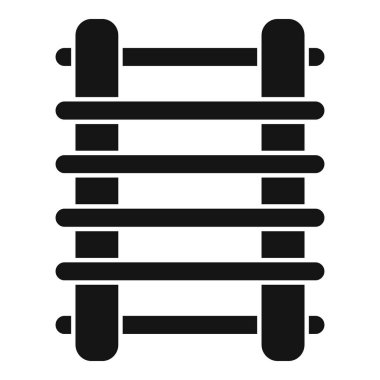 Beş yatay ray ikonunun yer aldığı ahşap çit çiftliği koruyor.