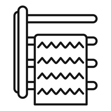 Evi ısıtan elektrik taşıyıcısının çizgi çizimi