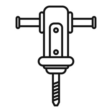 Keski uçlu pnömatik matkabın çizgi çizimi, yapım ve yıkımda kullanılan güçlü bir araç