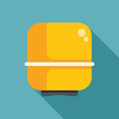 Sarı genişleme tankı ayakta duruyor ve su tedarik sistemi için basınç sağlıyor