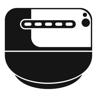 Gıda işleme makinesini temsil eden basit bir siyah biçim simgesi, her mutfak için bir zorunluluk