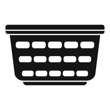 Yerde duran boş bir çamaşır sepetinin simgesi.