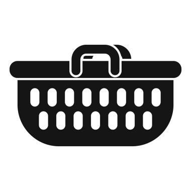 Boş bir alışveriş sepetinin silüeti, perakende ve tüketimi sembolize ediyor.