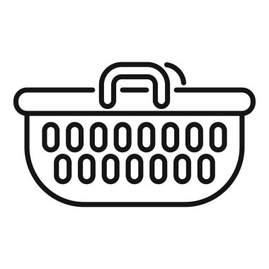 Bu basit simge, çevrimiçi perakende ve e-ticaret platformları için yaygın olarak kullanılan boş bir alışveriş sepetini betimliyor.