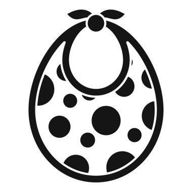 Puantiyeli bebek önlüğü yemek yerken bebeği temiz tutmak için kullanılıyor.