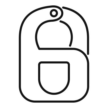 Bu basit siyah beyaz simge bebek önlüğünü temsil ediyor. Bebek bakımı, beslenme ve yemek zamanı ile ilgili projeler için mükemmel.