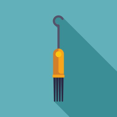 Turkuaz arka planda uzun bir gölgesi olan nargile kömür çakmağı.