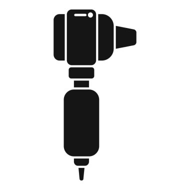 İğne ucunu gösteren dövme makinesinin siyah simgesi