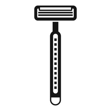 Tıraş olmak için üç bıçaklı basit plastik jilet beyaz arka planda duruyor.