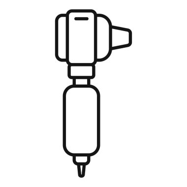 Bir hastanın kulağının içine bakmak için tıbbi cihaz kullanılıyor.