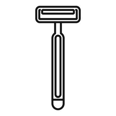 Tıraş aletlerini gösteren jilet çizimi.