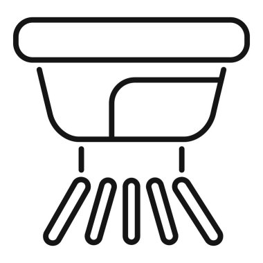 Duman dedektörü sensör ışınlarıyla duman algılıyor.