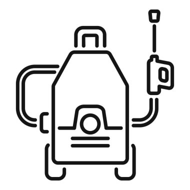 Basınç makinesinin çizimi, yüksek basınçlı su spreyi kullanan bir temizlik aracı